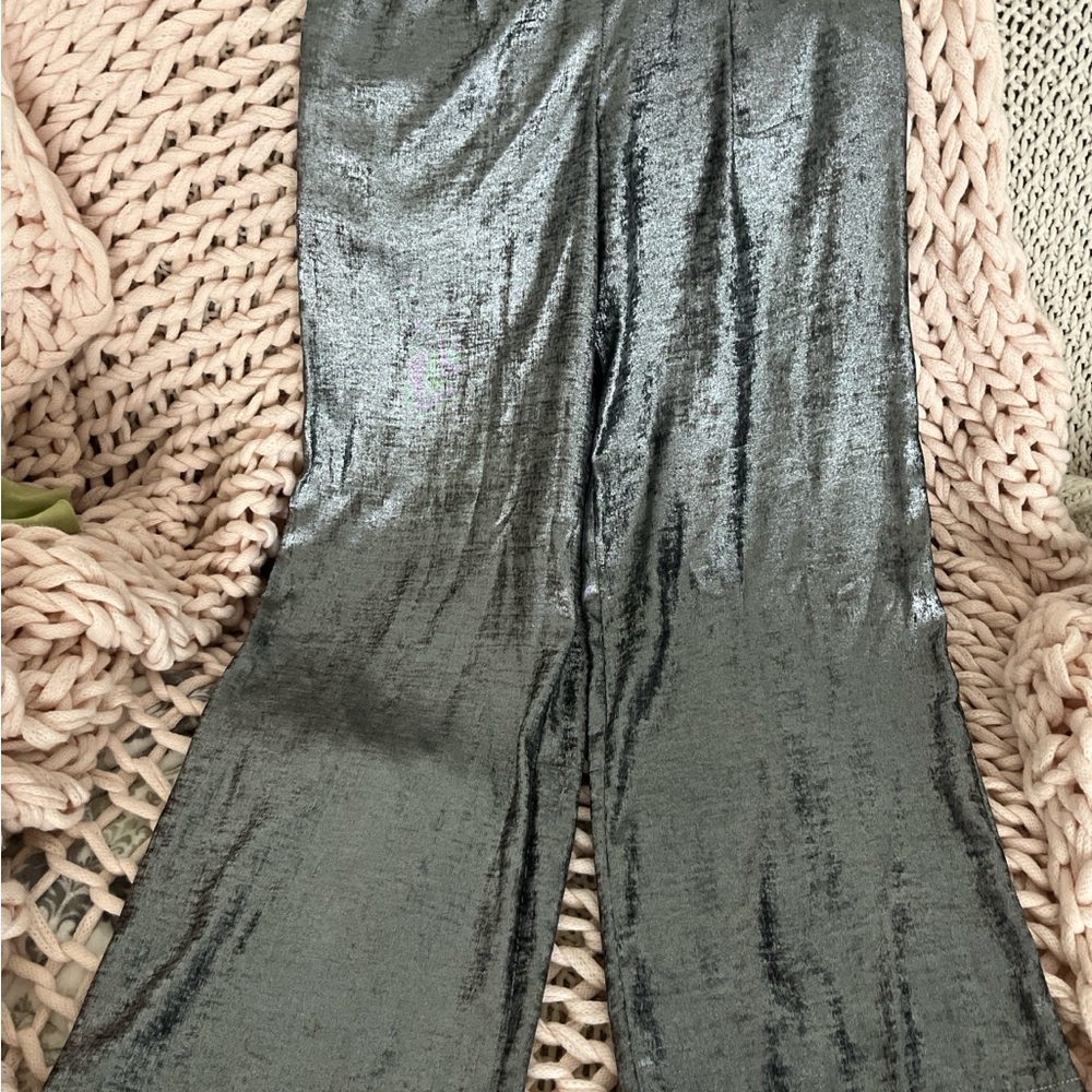 A New Day Women's Metallic Gray Pants